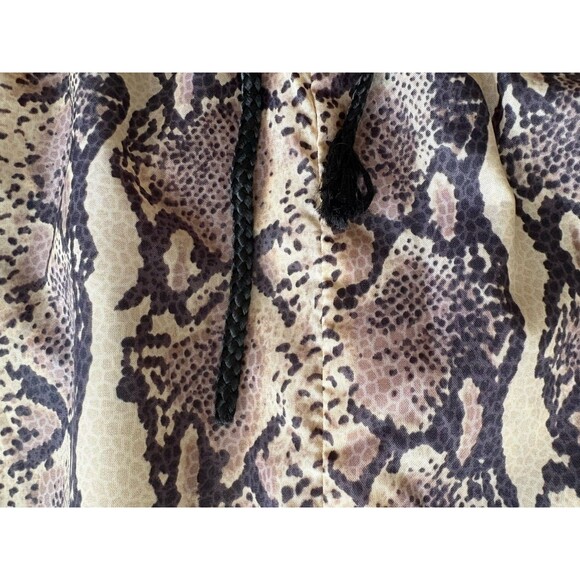 Revolve LPA Snake Print Nylon High Waist Joggers Women's Size Small Zip Pockets - Picture 14 of 14
